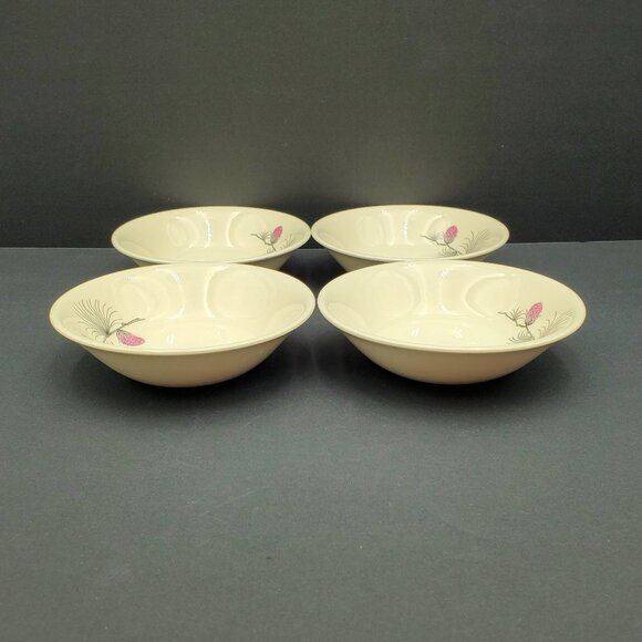Canonsburg Pottery Allegheny Ware Wild Clover Fruit Dessert Sauce Berry Bowls - Picture 2 of 7